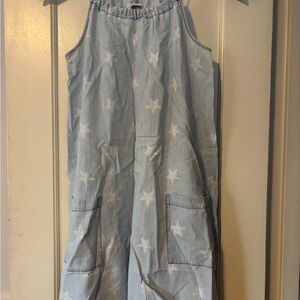 Chambray Star Print dress